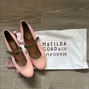 Matilda Goad & Co Pink Mary Jane Shoes